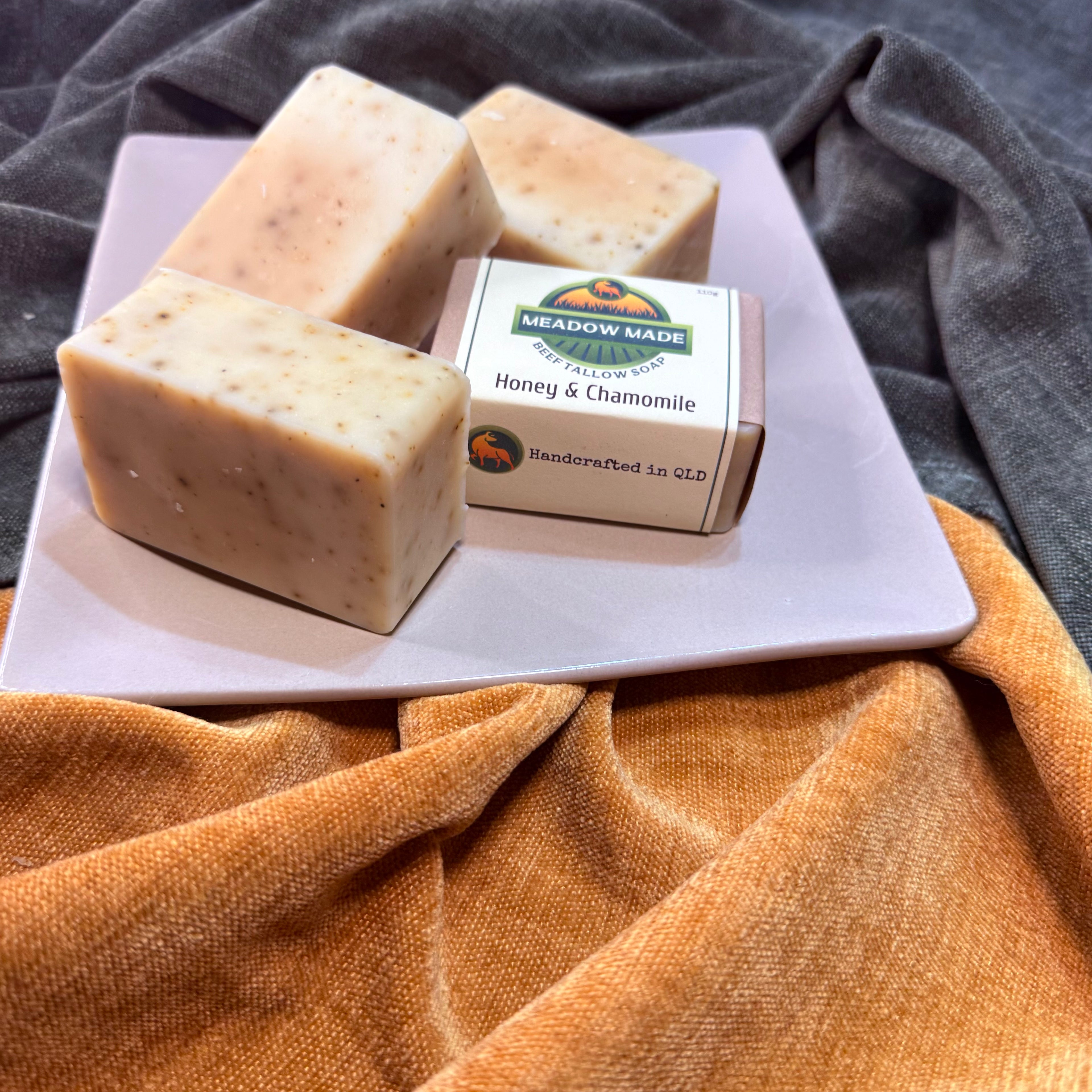 Honey &  Chamomile - Tallow Soap Bar
